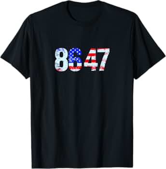 Amazon | 86 47 反トランプ大統領人権 8647 Tシャツ | Tシャツ